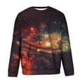 thumbnail image 3 of IROINNID Reduced Crew Neck Pullover Sweatshirts Lounge Graphic Print Long Sleeve Daily Fit 3D Printed Sweatshirts Tops,Black, 3 of 4