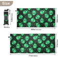 thumbnail image 4 of SKYSONIC Beach Towels 30"x60", Alien Camping Towels Galaxy Green Sand Free Beach Towel, Large Beach Towels Quick Dry Bath Travel Towels Pool Yoga Beach Mat for Men Women, 4 of 7