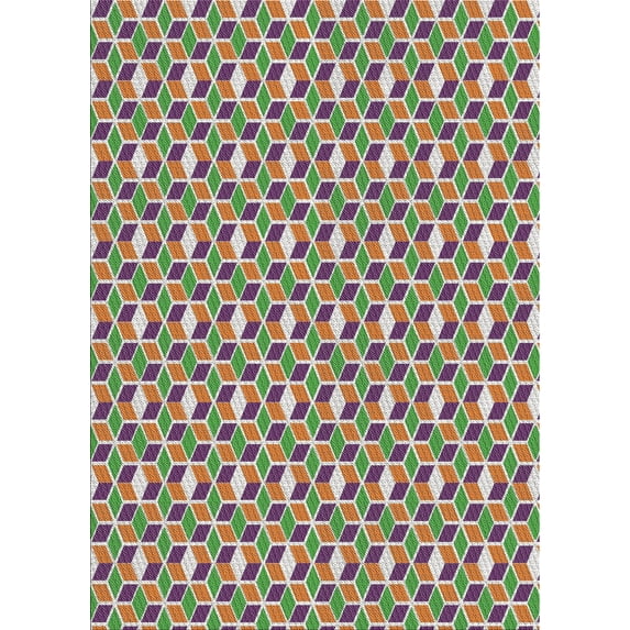 Ahgly Company Indoor Rectangle Patterned Chestnut Brown Novelty Area Rugs, 7' x 9'