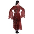 thumbnail image 4 of Moomaya Viscose Georgette Printed Long Shrug Slit Sleeves Cardigans For Women, 4 of 5