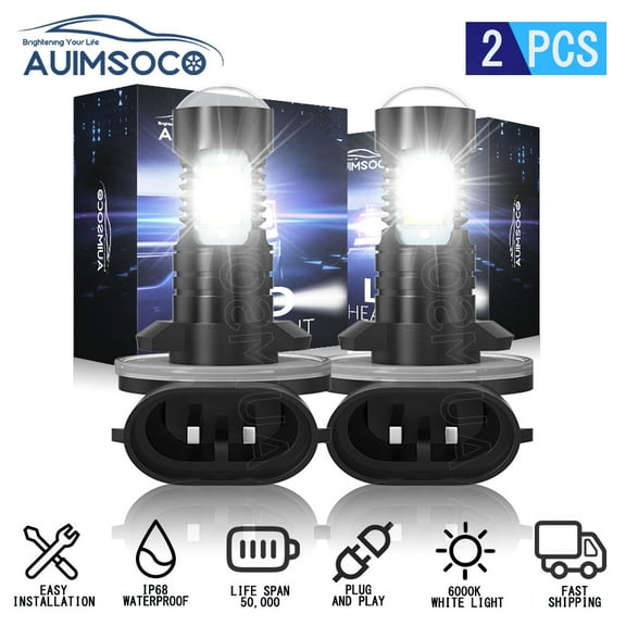 881 LED Fog Light Bulb For Hyundai Tucson 2005 2006 2007 2008 2009, 6000K Cool White Super Bright, 889 898 886 896 894 Halogen Bulbs DRL Replacement