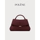 thumbnail image 1 of Smile Bag: Bolso bandolera/bolso plisado de alta gama en color cereza negra., 1 of 3