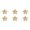 Gold, variant on Wozhilaka Christmas Decor 6Pcs Glitter Mini Pendant Star Christmas Tree Decorations Hanging Ornaments Home Gift for Holiday Star Pendant Silver Tiny Home Decor