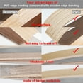 thumbnail image 5 of GSCIT Club Walnut Edge Banding, 2 inch x 50ft roll of Veneer Edge Banding -Pre-glued Flexible, Wood PVC Tape Banding for Cabinet Repair Furniture Restoration, 5 of 7