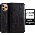 thumbnail image 1 of Musubo Genuine Leather Flip Case For iPhone 16 Pro 15 Xs Max Luxury Wallet Fitted Cover For iPhone 13 Pro Max 12 Pro Coque Capa tzw, 1 of 7