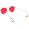 thumbnail image 2 of FEISEDY Hipster Small Polygon Women Men Sunglasses Delicate Metal Frame B2254, 2 of 6