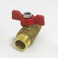 thumbnail image 2 of 1/2" Heavy Duty Brass Garden Hose Shut Off Valve for Maximum Water Flow, 2 of 6