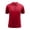 Red, variant on Men's Short Sleeve T-Shirt - Summer Casual Solid Holiday Shirts, Polyester Material, Suitable for Indoor and Outdoor Activities