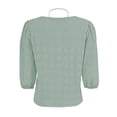 thumbnail image 2 of Blusa George para Mujer,  Manga Abullonada en Copa, Collar Como Accesorio Verde Talla 38, 2 of 4
