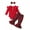 Red, variant on Elippeo Baby Girl Christmas Clothes 3M 6M 12M 18M Ribbed Long Sleeve Romper with Plaid Flare Pants and Bow Headband Outfit