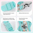 thumbnail image 3 of Levviye X-Shaped Pet Harness & Leash Set Breathable Mesh Vest Printed Dog Harness, Pink M, 3 of 7