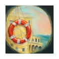 thumbnail image 1 of Life Buoy on Shore - Canvas, 1 of 10