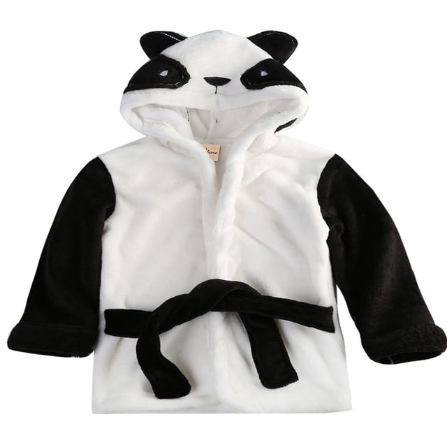 Kid Pyjama Robe à Capuche en Molleton Cardigan Robe de Bain
