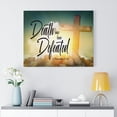 thumbnail image 7 of Scripture Walls  Death Has Been Defeated 2 Timothy 1:10 Bible Verse Canvas Christian Wall Art Ready to Hang Unframed, 7 of 7