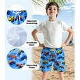 thumbnail image 3 of Aideaone Boys Swim Trunks with Mesh Liner Quick Dry Toddler Boy Swim Shorts Kids Bathing Suit with Boxer 4-12Y, 3 of 6