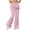 Pink, variant on Tnhcen Women's Flare Yoga Pants, Milk Fleece High Waist Loose Fit Wide Leg Workout Pants, Elastic Waistband Soft Athletic Lounge Pants for Yoga, Gym, Casual Wear S-2XL
