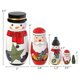 thumbnail image 5 of Muñecas rusas apilables de madera para niños, muñecos rusos de Papá Noel, 5 uds., 5 of 5