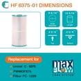 thumbnail image 4 of Hurricane Advanced Spa Filter Cartridge for PWWDFX75, C-6375, and FC-1226, White, 2 Pack, 4 of 11