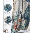 thumbnail image 3 of Sea Turtle Coastal Blackout Curtains for Bedroom Living Room Darkening Curtains 54 Inch Long Vintage Beach Coral Starfish Nautical Short Curtain for Small Window Treatment Grommet Drapes 42"x54"x2, 3 of 9