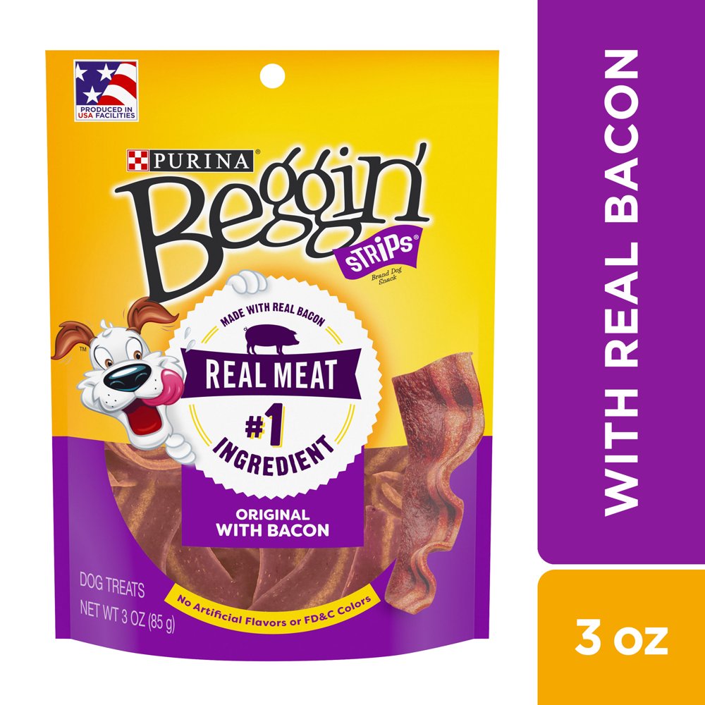 Purina Beggin' Dog Training Treats, Strips Original With Bacon (6) 3