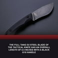 thumbnail image 6 of BucknBear Piranha Fixed 3.6 in Blade Black G-10 Handle, 6 of 7