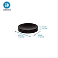 thumbnail image 4 of Jabonera InterDesign Ceramic Earth Matte Black 11x11x2 cm, 4 of 6