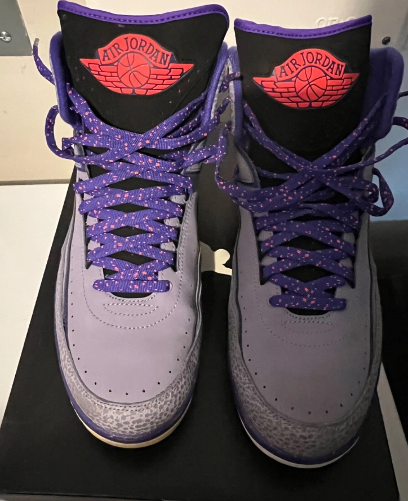 Air Jordan Retro 2 Iron Purple 385475-553 SZ 14 (WORE ONCE