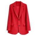 thumbnail image 7 of DYTTDG Women's Open Front Blazer Jacket | Long Sleeve Notch Lapel Loose Casual Workwear Outerwear, Lightweight Blazer, 7 of 7