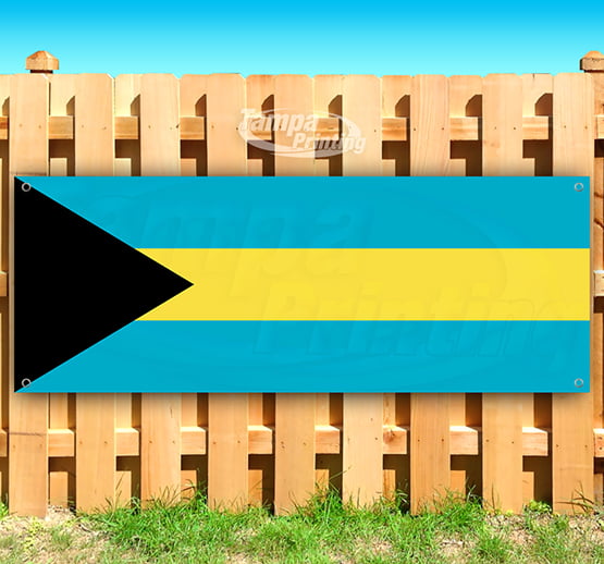 3x5 Bahamas Flag Banner Brass Grommets fade resistant outdoor premium 100D 