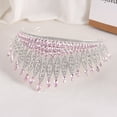 thumbnail image 2 of Zhuge Tiara de boda para novia, diadema de princesa, corona nupcial, joyería para el cabello con diamantes de imitación de cristal, decoración para novia, cumpleaños, graduación, boda (rosa), 2 of 2