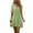 Mint Green, variant on Guieoi Summer Dresses for Women Cotton-Linen Collared Short-Sleeve Cropped Button-Down Dress Purple L