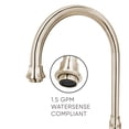 thumbnail image 3 of Whitehaus Vintage III Plus Bridge Faucet with Long Gooseneck Swivel Spout, Lever Handles and Solid Brass Side Spray, 3 of 4