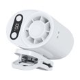 thumbnail image 2 of Leeye SQ03 Waist Clip Fan with Ice Cooling, Rechargeable Portable Personal Air Cooler with 199 Speeds & LED Lights, Hands Free Bladeless Wearable Fan for Work Camping Outdoor, White, 2 of 6