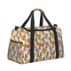 thumbnail image 2 of Balery Hawaiian Pineapples And Hibiscus Flowers Bolsa de Gimnasio para Mujeres, Bolsa de Viaje con Bolsillo Húmedo, Bolsa de Fin de Semana para Mujeres, Bolsa de Viaje Resistente al Agua, 2 of 7