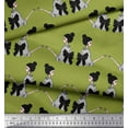 thumbnail image 3 of Soimoi Green Heavy Satin Fabric Bow & Chinese Women Print Fabric by the Yard 54 Inch Wide, 3 of 3