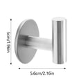 thumbnail image 2 of WIFKLSIIPG Stainless Steel Hooks Strong & Rustproof Hangers for Towels Robes & Hats, 2 of 5