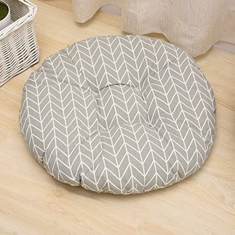 rongmo Round Quilted Seat Pads Sofa Garden Chair Cushions