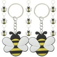 thumbnail image 1 of WASHWEPE 12Ud Llavero Metálico Abeja Cartoon Con Único Para De Accesorios, 1 of 8