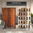 thumbnail image 2 of Oriental Furniture 6 ft. Tall Double Sided Doors Canvas Room Divider - 3 Panel, 2 of 6