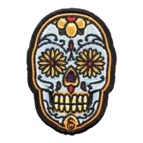 Ojos De Girasol Sugar Skull Patch, Day Of The Dead Patches