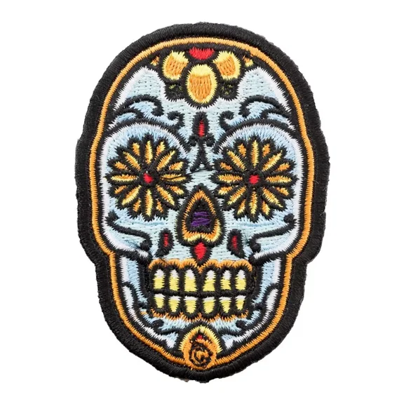 Ojos De Girasol Sugar Skull Patch, Day Of The Dead Patches