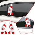 thumbnail image 2 of Ruifaya Pegatina navideña para ventana de coche, pegatina de Papá Noel para coche, pegatina para coche, pegatina de alce, pegatina divertida para coche para decoración navideña, 2 of 7
