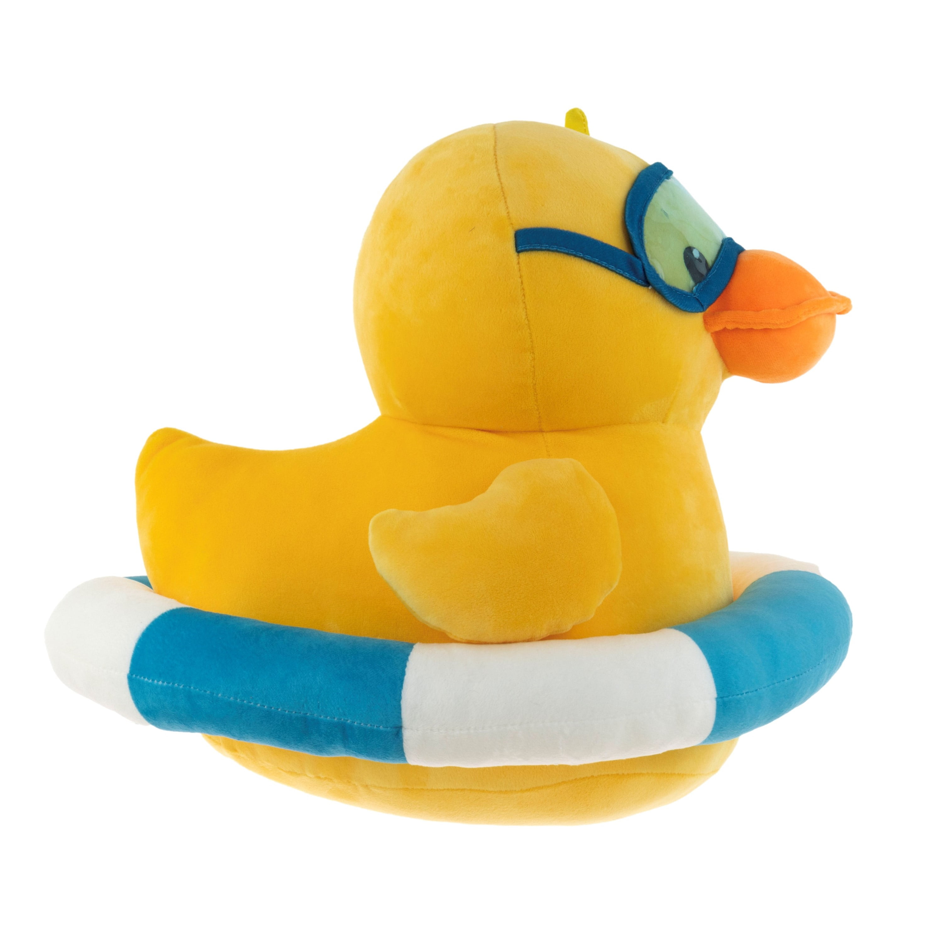 Summer 13.75 inch Quackerz Innertube Duck Plush Toy , Way to
