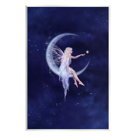 Stupell Industries Birth of a Star Fairy Fairy Tales & Fantasy Painting Unframed Art Print Wall Art, 10 x 15