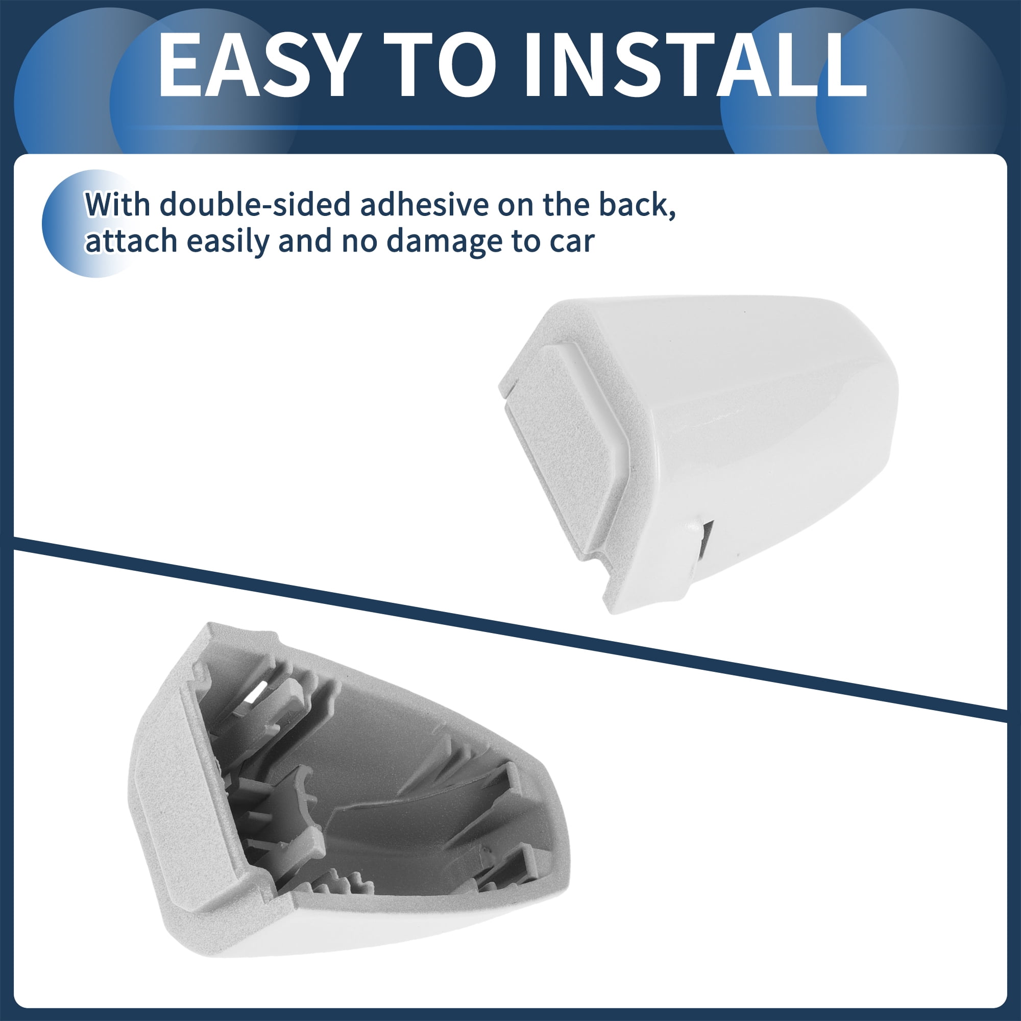 Unique Bargains Durable ABS Car Door Handle Cover White for BMW X1 X2 X5 F15 X6 F16