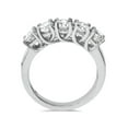 thumbnail image 2 of 1 1/2ct Five Stone Trellis Diamond Wedding Ring 14K White Gold, 2 of 4