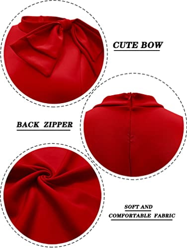 LAGSHIAN Women Fashion Peplum Bodycon Short Sleeve Bow Club Ruffle Pencil  Office Party Dress Red - Walmart.com