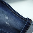 thumbnail image 6 of KIDSCOOL SPACE Infant Jeans,Baby Toddler Elastic Waist with D-ring Micro distressed Stretch Denim Pants,Mid Blue,12-18 Months, 6 of 6