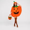 thumbnail image 4 of LEKWK Clearance Pumpkin Costume Adult Halloween Costume with Hat Basket Glasses Earrings and Striped Thigh‑High Socks Cosplay Theme Party Dress up, 4 of 8