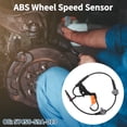 thumbnail image 2 of Sensor de velocidad de rueda ABS frontal derecho Unique Bargains, sensor del sistema de frenos antibloqueo No.57450-S9A-013 para Honda CR-V 2002-2006, 2 of 7